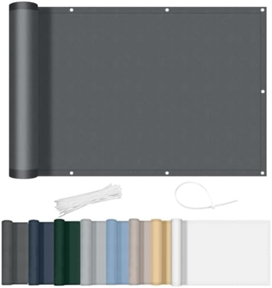 AXT SHADE Frangivisto Balcone Protezione 90x500cm Impermeabile Copri Ringhiera B