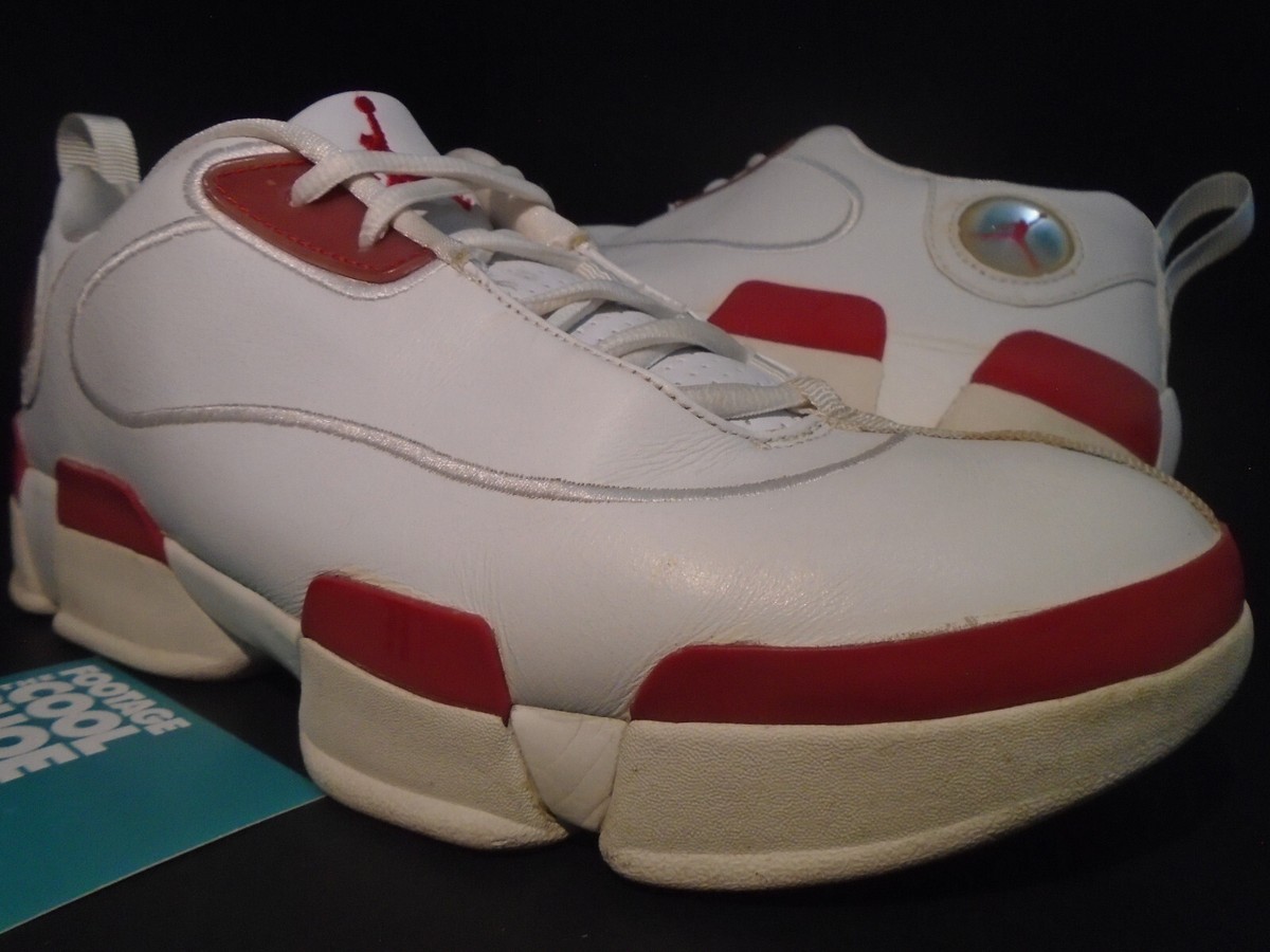 2002 NIKE AIR JORDAN PURE LOW TEAM JUMPMAN CHICAGO WHITE TRUE RED