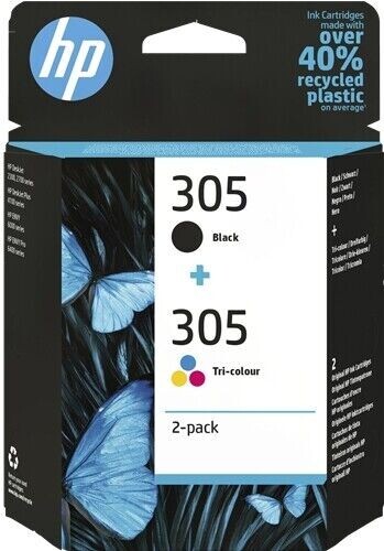 HP 305 (6ZD17AE) Cartuchos de Tinta Original Negro + Tricolor