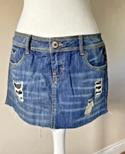 Denim Mini Skirt Size 10  vintage