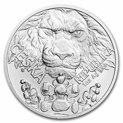 NIUE 2 Dollars Silver 1 Ounce Czech Lion 2023 - Picture 1 of 2
