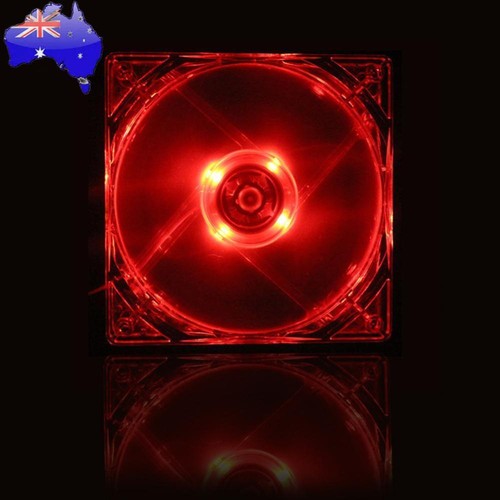 12cm 120mm RED LED 12V 4Pin Computer PC Case Cooler CPU Cooling LED Fan