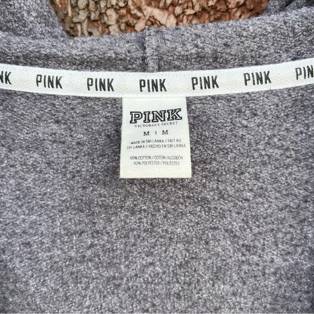 UNDERCOVER Felpa con cappuccio e cerniera completa Victoria's Secret ROSA grigio e bianco