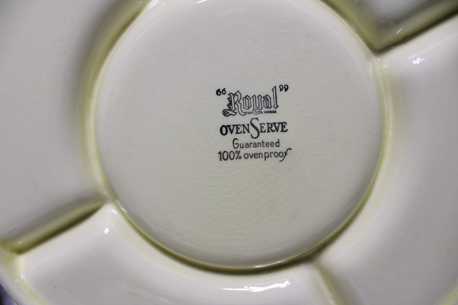 Vintage Royal Oven Serve Serving Plate and Bowl- Metal Holder with Handle 10.5"