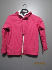 GIRLS RALPH LAUREN HOODED LINED JACKET PINK L 12/14 GUC