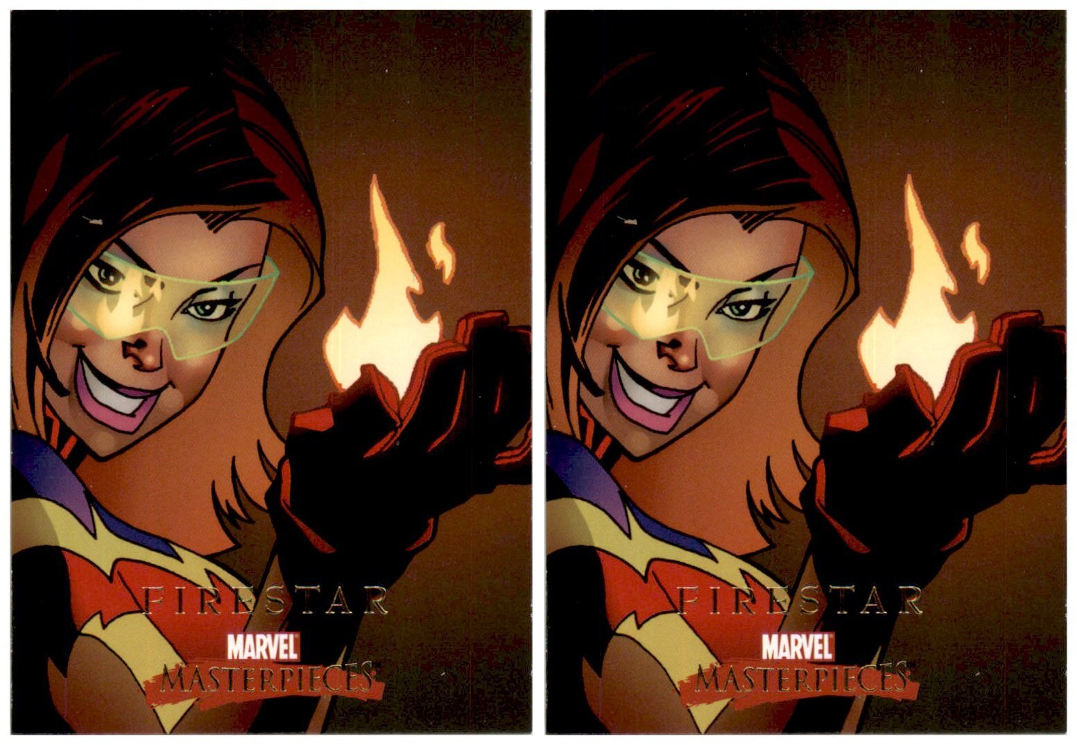 (2) 2008 Upper Deck Marvel Masterpieces Set 2 #26 Firestar Card Lot