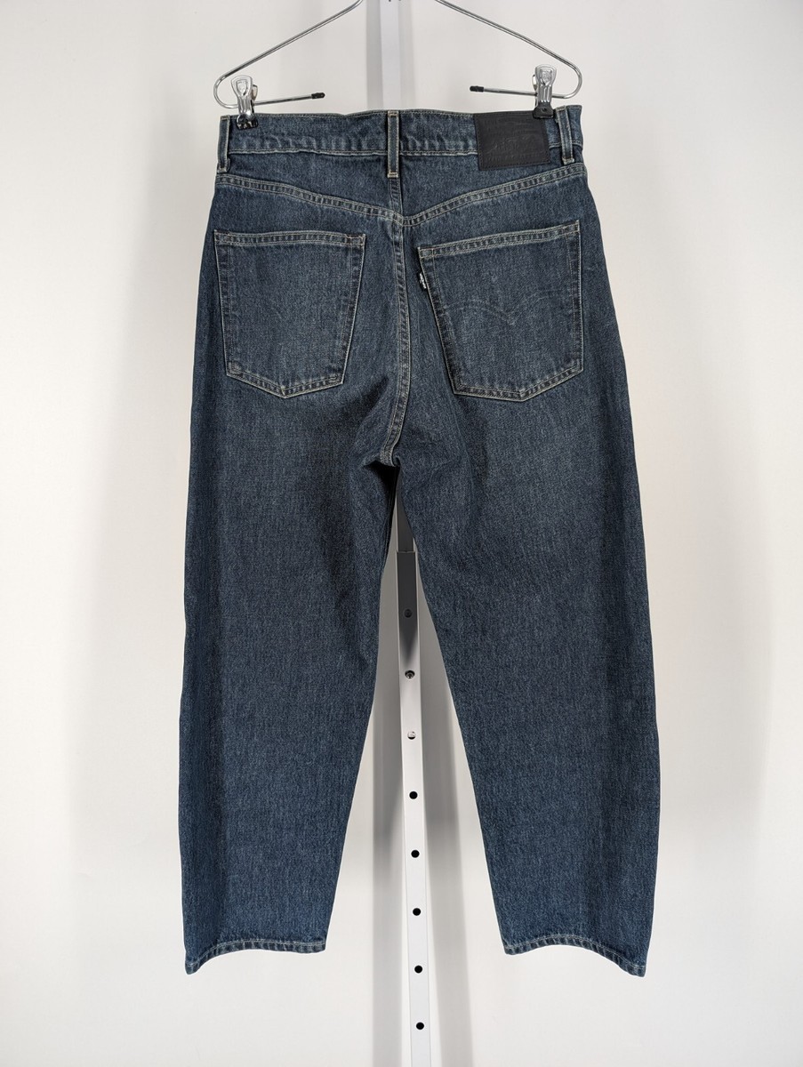 【COLOR iN ID】X Vintage Wide Denim Levi's Big E Made & Crafted Barrel Crop Indigo Jeans LVC 30