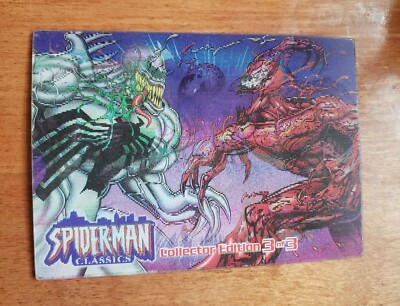 Card 2001 Marvel Spiderman Classic's Mirage 3/3 Carnage Vs Venom