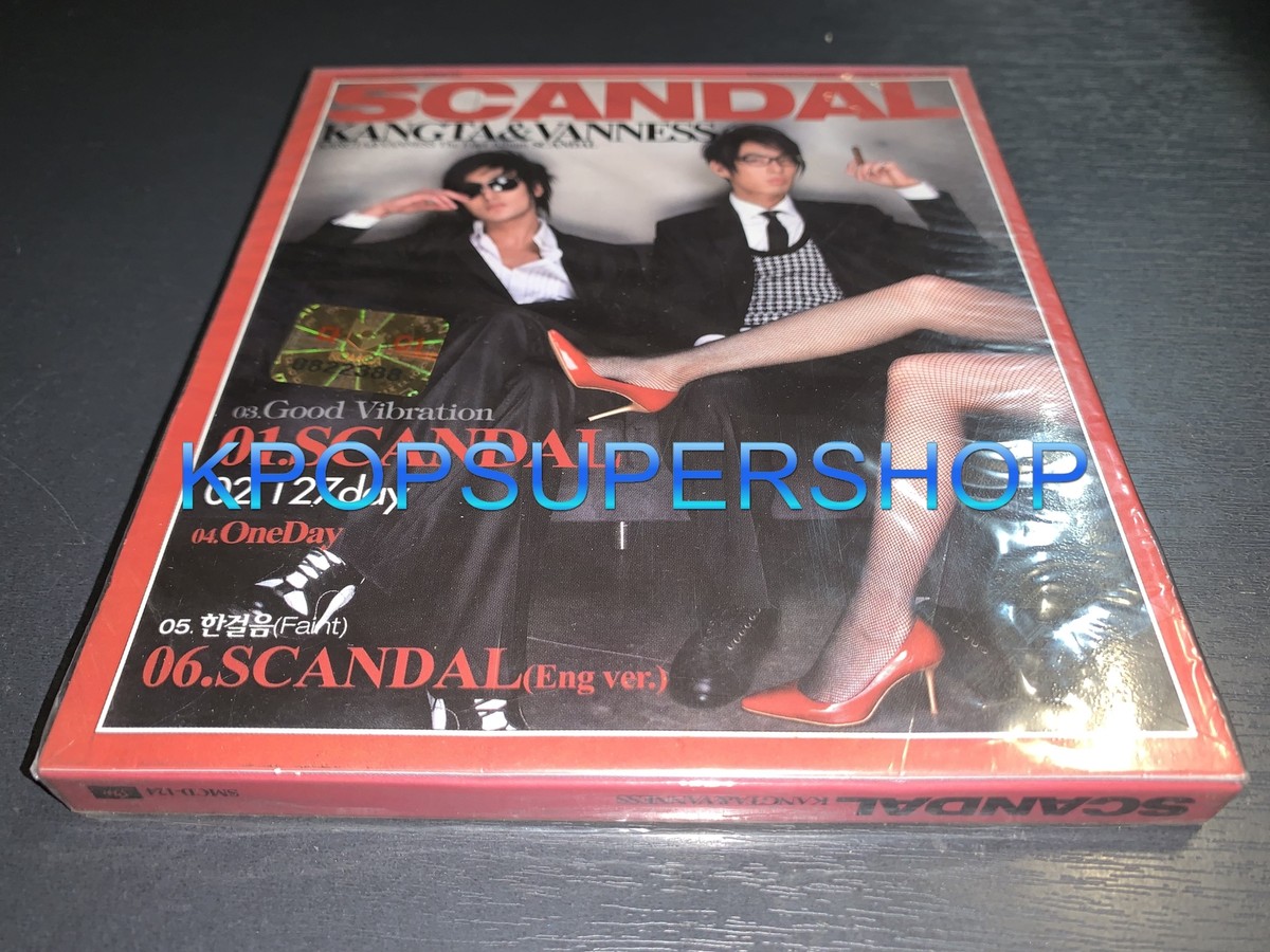 Kangta & Vanness 1st Single Album Scandal CD Booklet New Sealed