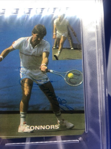 1985 Jimmy Connors Autograph Signed Tennis Card PSA DNA - Picture 3 of 5