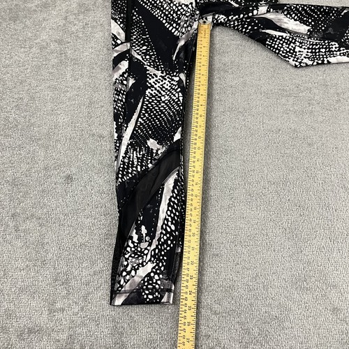 LULULEMON Inspire Tight Leggings Womens Size 8 x 25" Black White Abstract Yoga - Picture 6 of 11