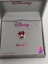 Disney Minnie Mouse "Love is Bowtiful" Necklace NEW