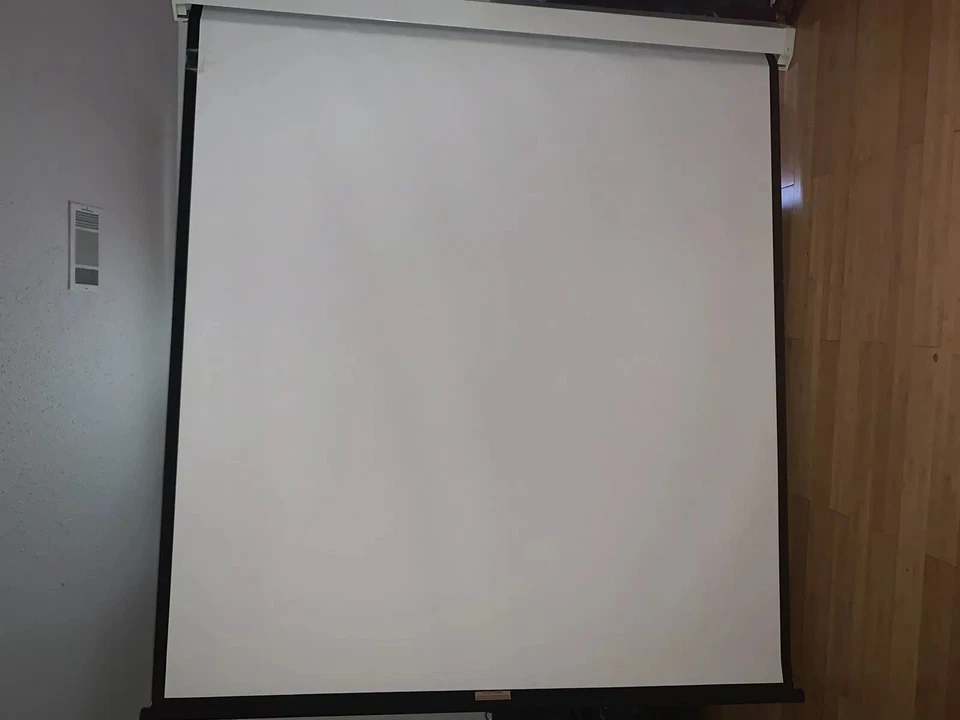 Pantalla desplegable Da Lite modelo C blanco mate CSR 78”x72” muy buena usada Foto 2 de 4