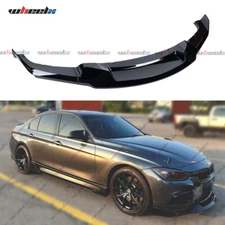 For 2012-18 BMW F30 F31 M Sport Glossy Black MAD Style Front Bumper Lip Splitter