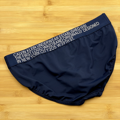 Calvin Klein Statement 1981 Micro Hip Brief - Small - Navy