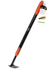 Telescopic Hand Rake Extendable Garden Grass Leaf 90cm 36" Gravel Cleaning New