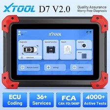 2025 XTOOL D7 V2.0 Car Bidirectional Scanner Auto Full System Diagnostic Tool