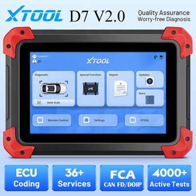 2026 XTOOL D7 V2.0 Bidirectional OBD2 Scanner System Diagnostic Tool 36 Resets