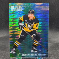 Sidney Crosby 2025-26 UD Allure Hockey Color Flow Green-Blue Spectrum /75 #CF-24