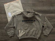 NEW Kids Essentials Fear of God Hoodie Heather Grey Size 10 100 Authentic