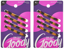 Hair Barrettes Clips-4 Count, Mock Tort-Slideproof and Lock-In Place Pack of 2 