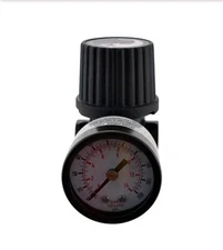New 1/4" MINI REGULATOR W/ GAUGE FOR COMPRESSOR COMPRESSED AIR PRESSURE