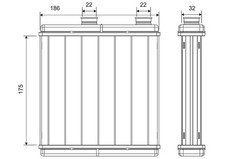 Wärmetauscher Innenraumheizung VALEO 811672 Aluminium für HONDA CIVIC 8 FN FK