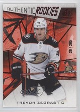 2021 SP Game Used Authentic Rookies Red Fragment 26/205 Trevor Zegras #145 10gc