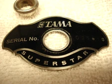 2000s TAMA SUPERSTAR. Drum BADGE. grommet