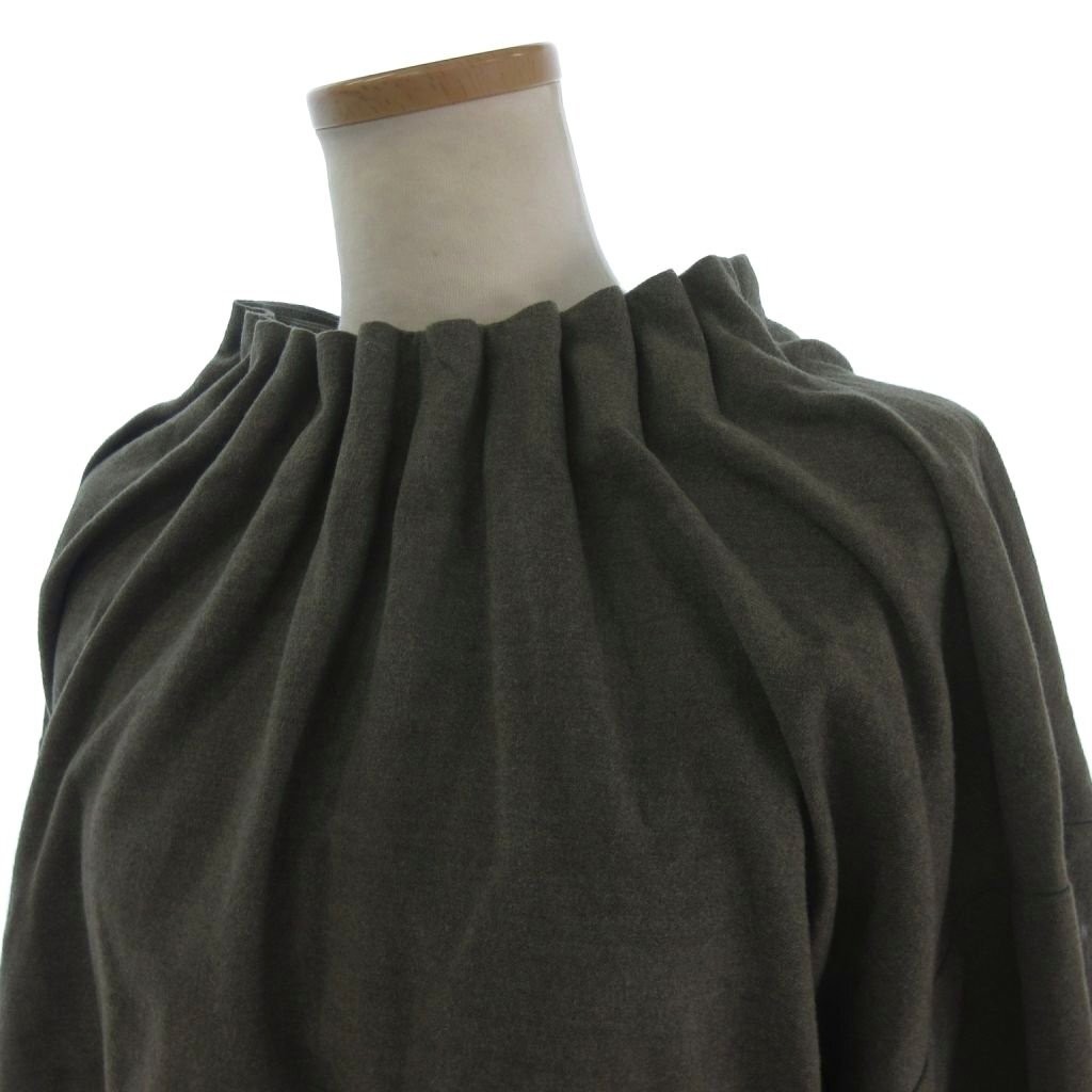 Ameri VINTAGE Crown Collar Blouse Khaki Long Slee… - image 4