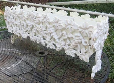 Antique Victorian Cast Iron Garden Planter Flower Box Grape Vine 33 1/2" Long