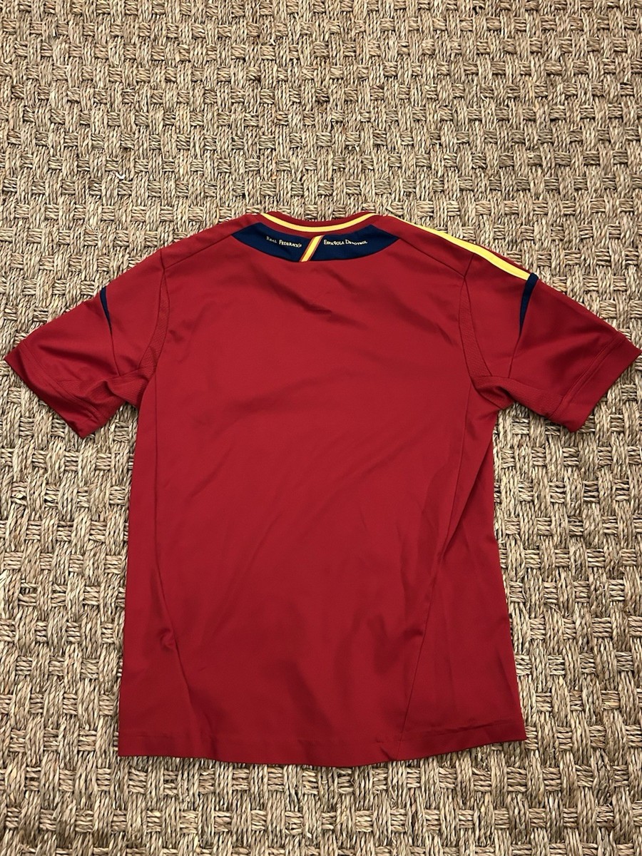 Spain Techfit jersey 2012 2013 Home M Shirt Adidas Player Issue