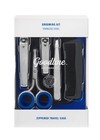 Goodline Stainless Steel Manicure & Pedicure Kit w/ Travel Zippered Case