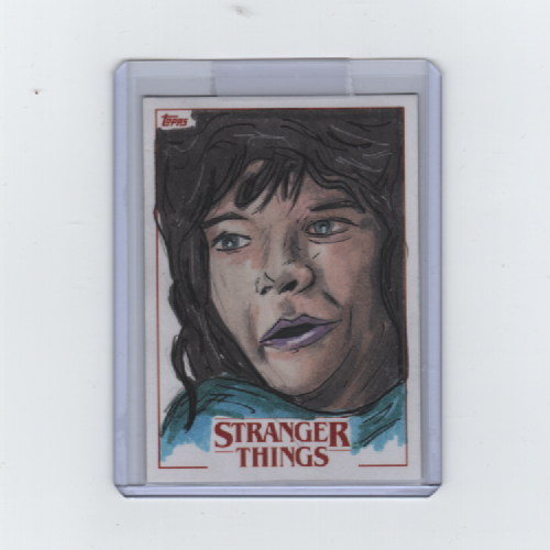 STRANGER THINGS SEASON 2 DUSTIN HENDERSON SKETCH CARD BY ARTIST