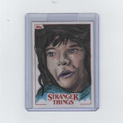 STRANGER THINGS SEASON 2 DUSTIN HENDERSON SKETCH CARD BY ARTIST