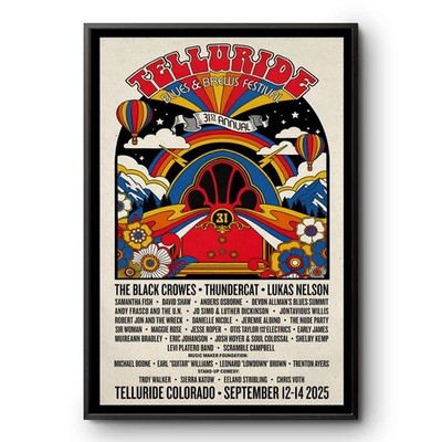 Telluride Blues And Brews Fest CO Sept 12-14 2025 Poster