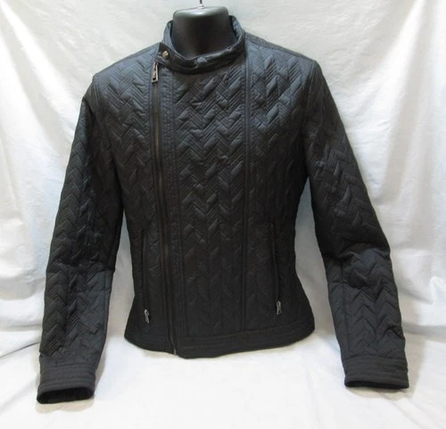 VERSACE COLLECTION MEN'S QUILTED BLACK MOTO JACKET video thumbnail