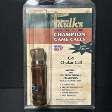 New! Faulks C-9 Chukar Game Call Wooden Easy To Blow