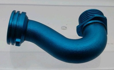 Trinity Traxxas Revo Blue Big Block Header Nitro RC Exhaust Manifold