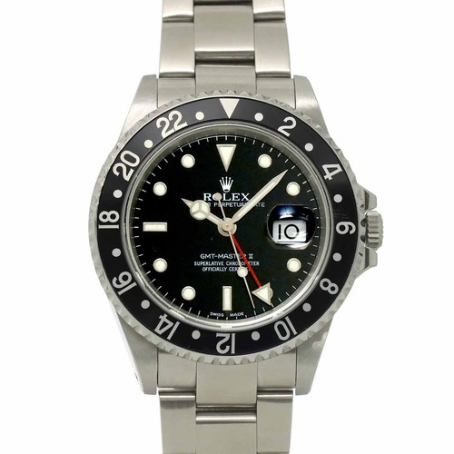 ROLEX GMT Master II 16710 Serial Y Date Black Dial Mens Watch 90307614
