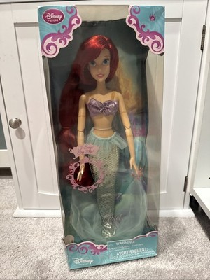 Disney Store  Exclusive  Little Mermaid Ariel  17'' Singing Doll 2012 Beautiful