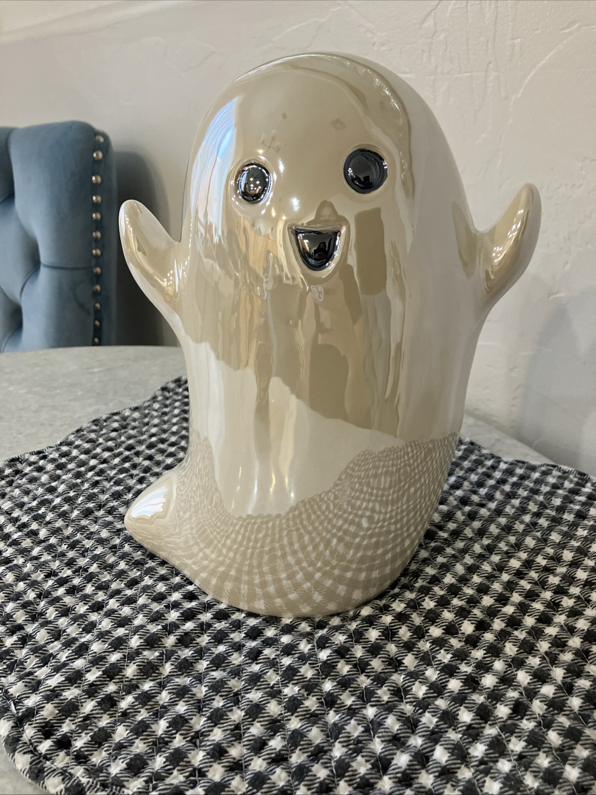Halloween Ceramic Ghost Decoration Decor Figurine Spooky 👻 BOO !