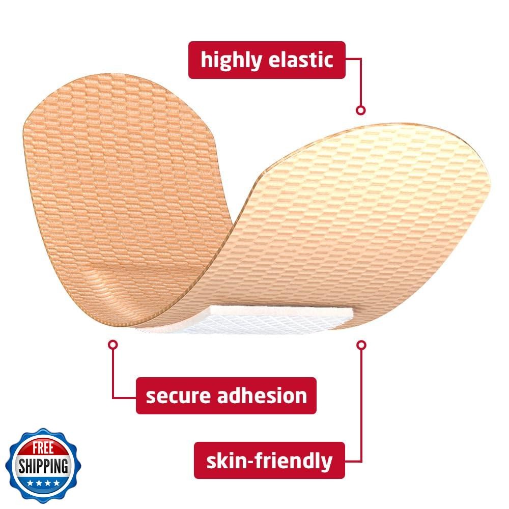 Leukoplast Elastic Fabric Adhesive Latex Free Bandages Strip 1" x 3" (100 in 