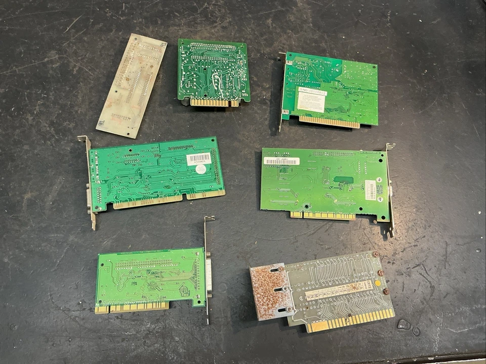 Lot of 7 Scrap Circuit Boards Motherboards Gold Precious Metals Recovery - Image 2 of 2