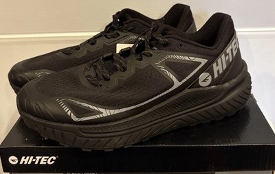 Hi-Tec Men's Trail Shoe Sneaker Black / Alloy Athletic Shoes US Size 12