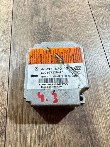 MERCEDES-BENZ E W210 Airbag-Steuergerät 96VGG22AET0 500507220475 34558464