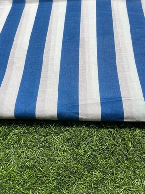 Blue & White Indian Cotton Fabric Dressmaking Sewing Running Fabric 20 Yards US