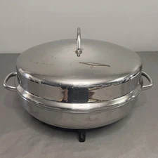 VTG Faberware 344A 12” Electric Skillet W/ Lid Works & Tested