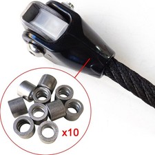 10x Aluminium Crimping Loop Sleeves f&uuml;r 16 -mm -Seilseilseilkabelende