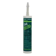 Dowsil Silicone Sealant, 10 oz, Cartridge, Clear, Silicone Base, 786 99179247